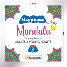 Happiness Mandala Colouring Book for Adults and Young Adults Level 3-Shivdas Books