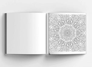 Happiness Mandala Colouring Book for Adults and Young Adults Level 4-Shivdas Books