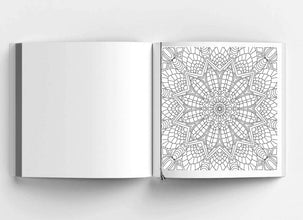 Happiness Mandala Colouring Book for Adults and Young Adults Level 4-Shivdas Books