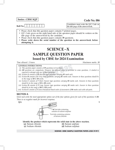 Science paper class 10 deals