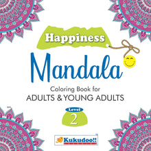 Happiness Mandala Colouring Book for Adults and Young Adults Level 2-Shivdas Books