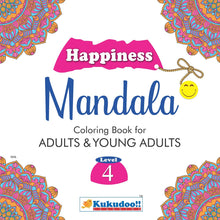 Happiness Mandala Colouring Book for Adults and Young Adults Level 4-Shivdas Books