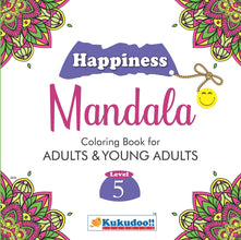 Happiness Mandala Colouring Book for Adults and Young Adults Level 5-Shivdas Books