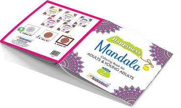 Happiness Mandala - All in One Mandala Colouring Books Set (Ultimate Collection)-Shivdas Books